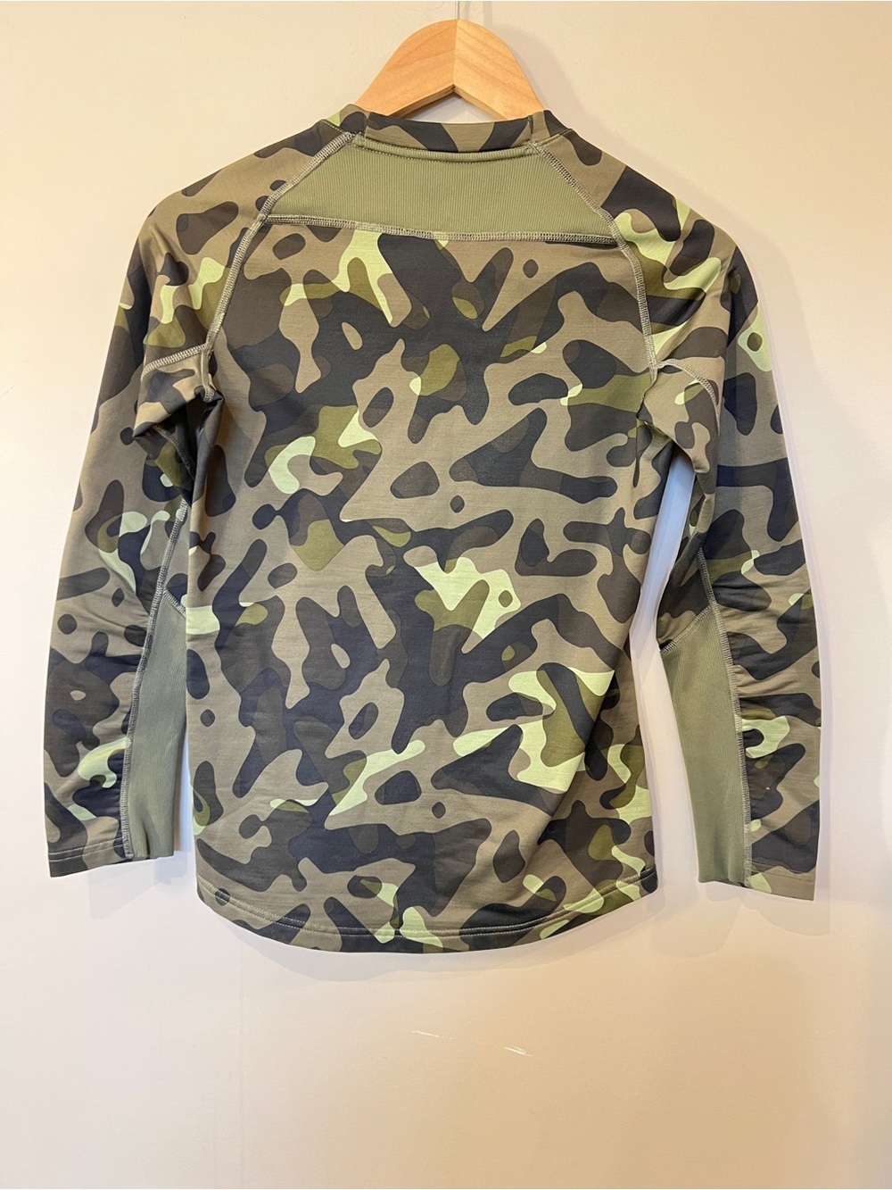 Nike Pro Dri-FIT Camo Compression Top Women’s Small Green Long Sleeve - Picture 5 of 5